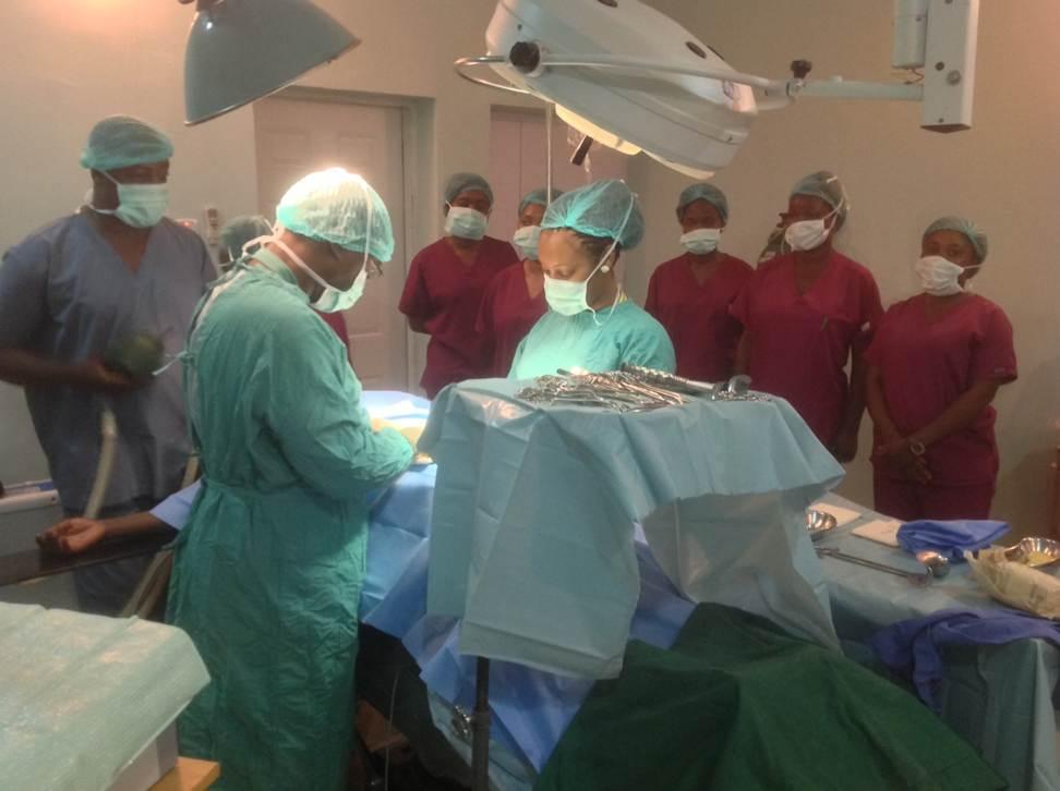 Staff Education inside M&M operating theater room
